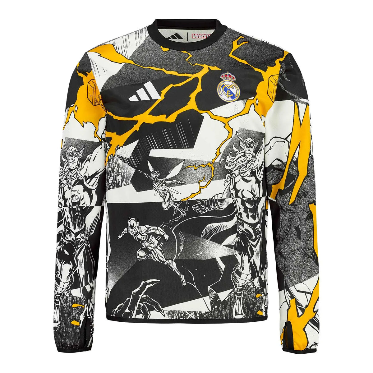 Real Madrid Adidas x Marvel Warm Up Sweatshirt 25/26