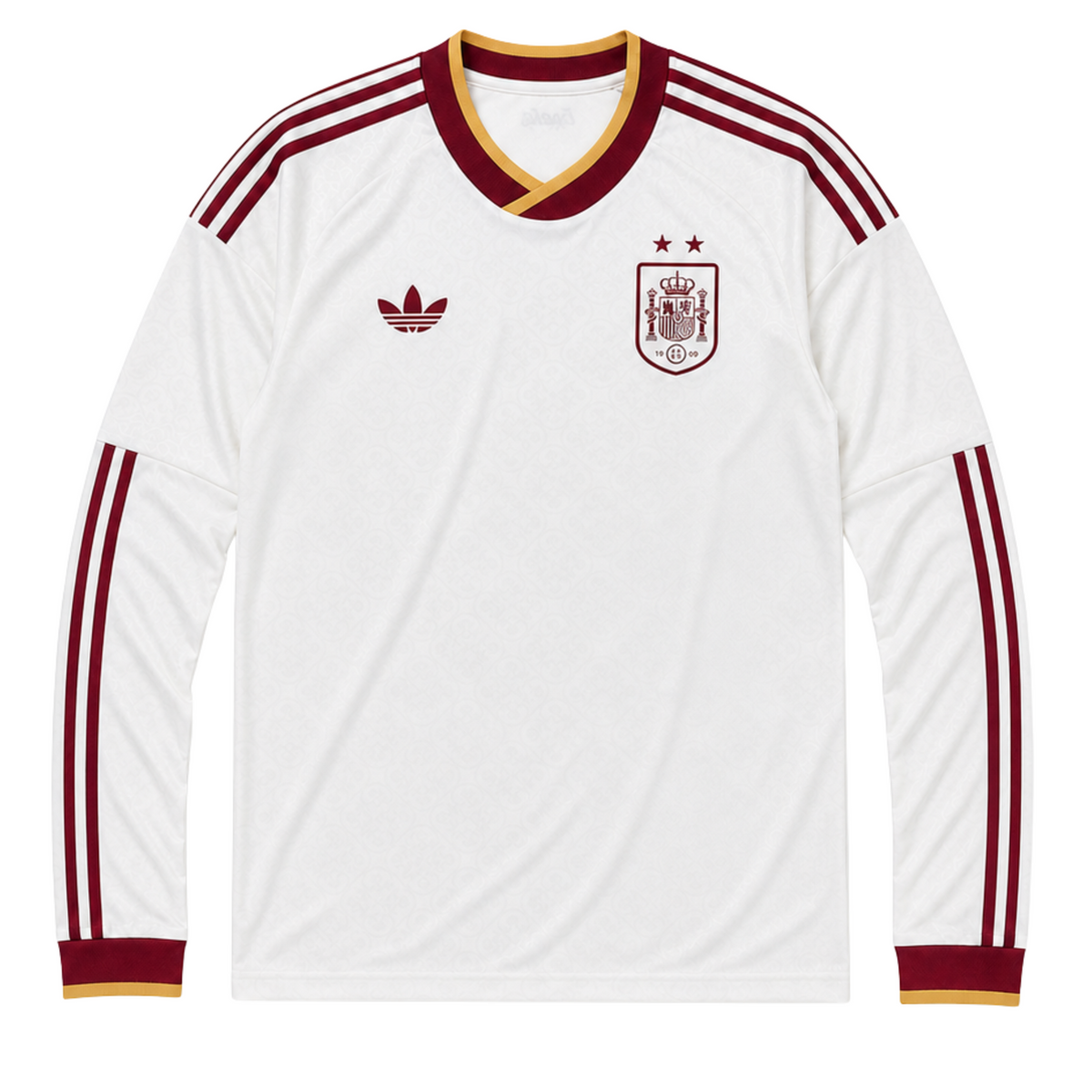 2 STARS Spain Long Sleeve Away Jersey 2026 — World Cup 2026 Champions