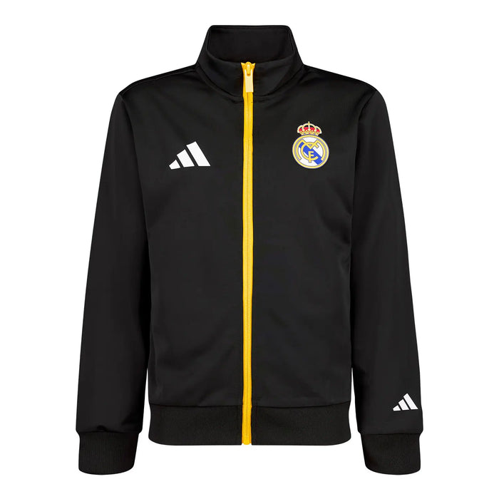 Real Madrid Kids Adidas x Marvel Track Top 25/26 Black