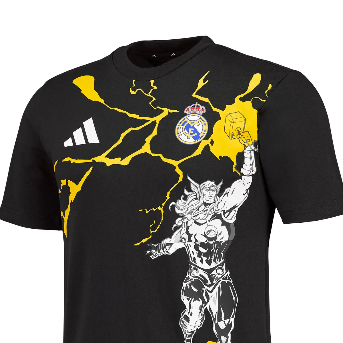 Real Madrid Adidas x Marvel T-Shirt 25/26 Black