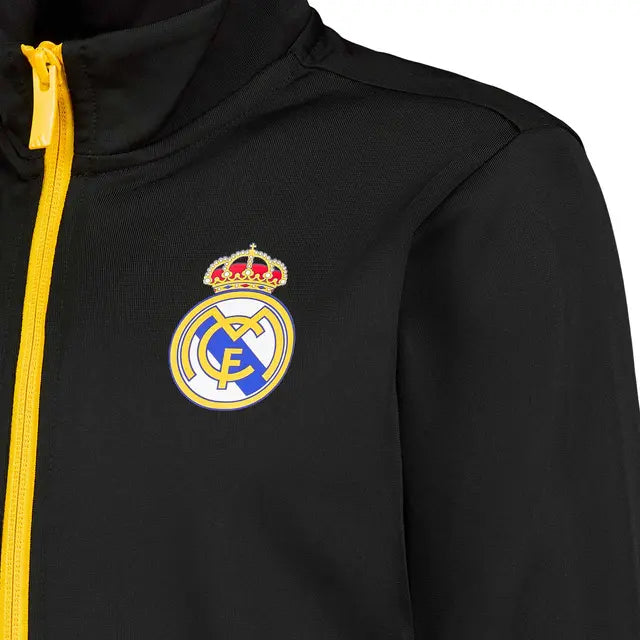 Real Madrid Kids Adidas x Marvel Track Top 25/26 Black