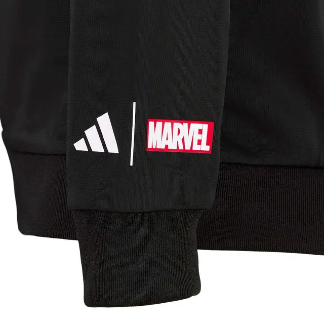 Real Madrid Kids Adidas x Marvel Track Top 25/26 Black